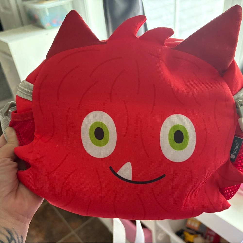 Red Monster Kids Backpack by Unknown Brand